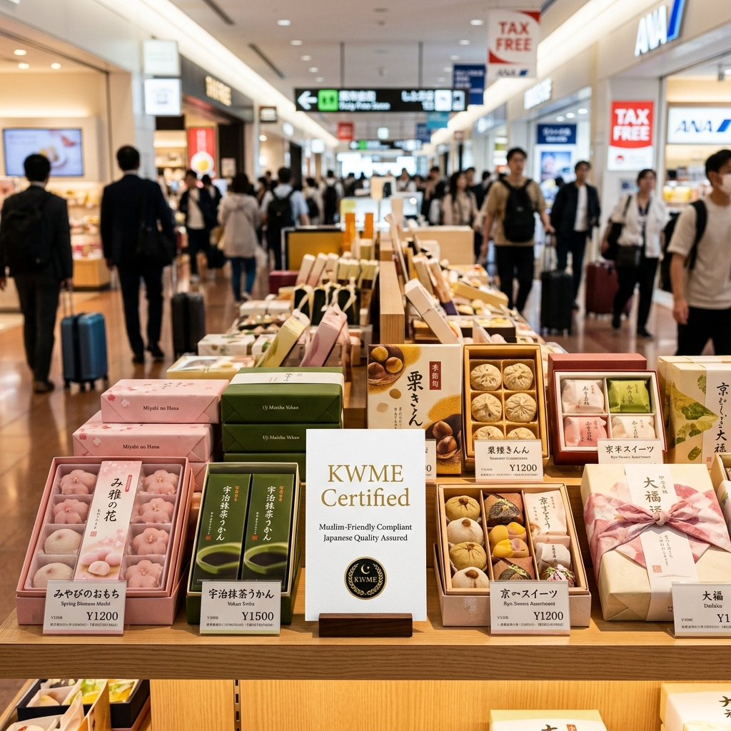 KWME認証 和菓子コーナー — 空港汎税店